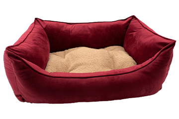 Cama hipoalergenica color beige para gatos