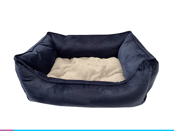 Cama gatos color azul