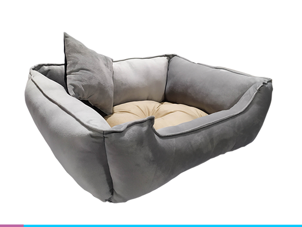 Cama gatos color gris