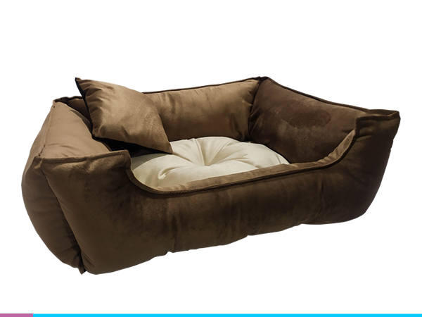Cama gatos color marron
